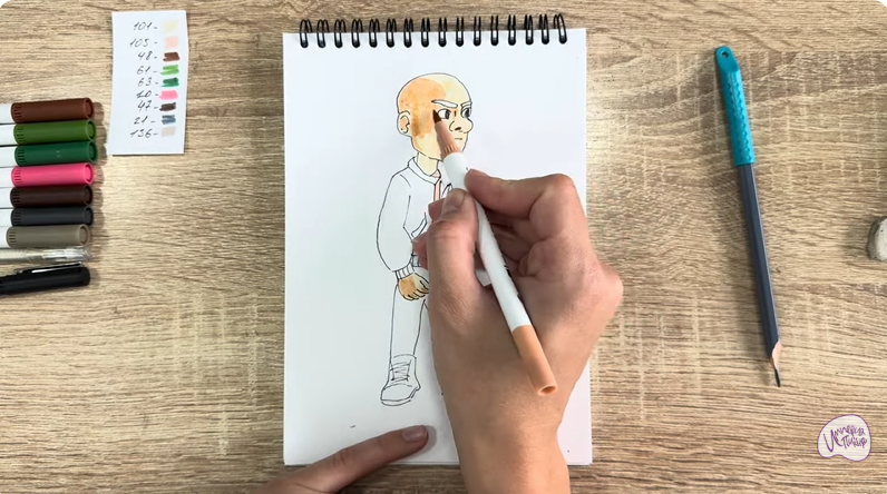 Рисуем Вик из "Побег из будущего"