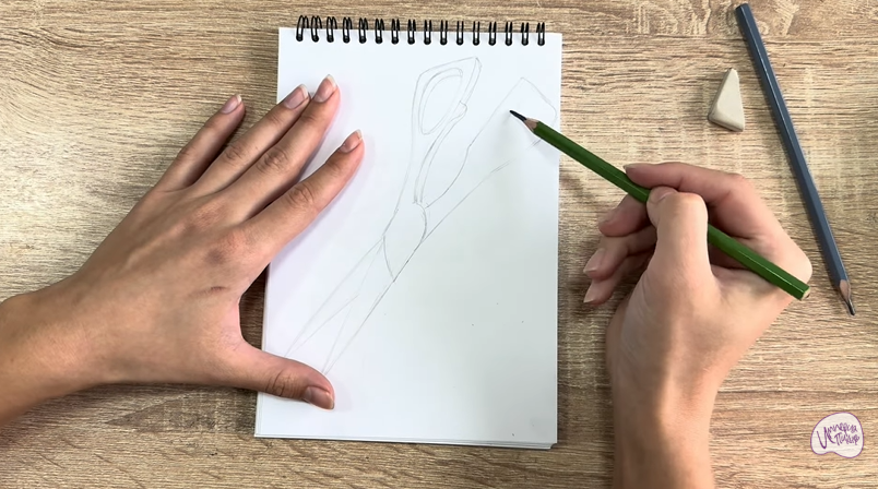 Рисуем Кухонные ножницы