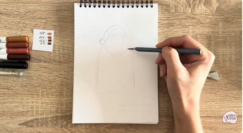 Рисуем Шоколадный Дед Мороз