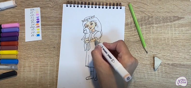 Рисуем Соня из "Царевны"