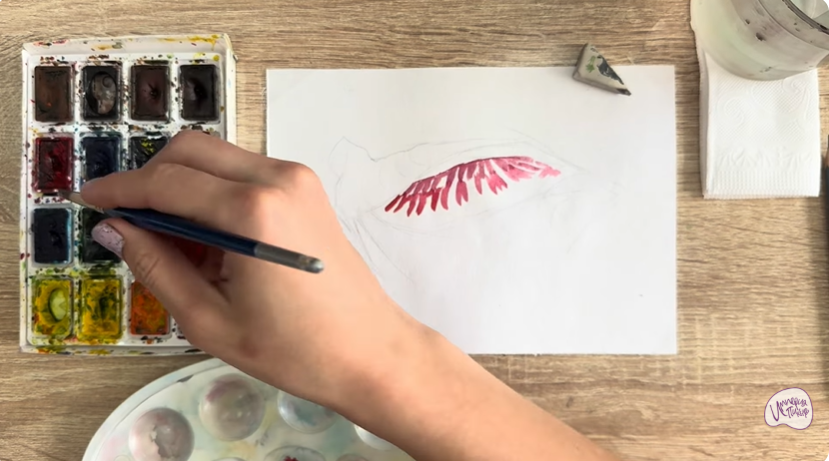 Рисуем Жабры рыбы