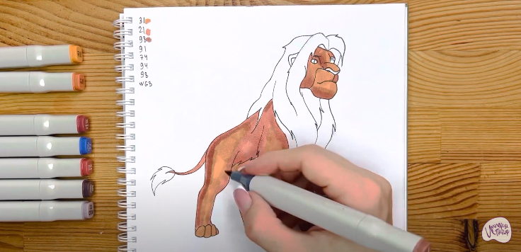 Рисуем Король лев