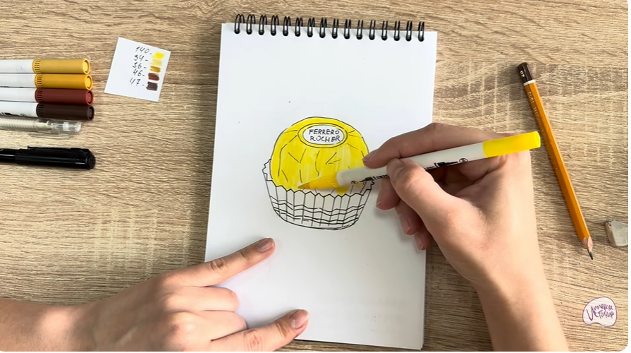 Рисуем Конфета Ферреро
