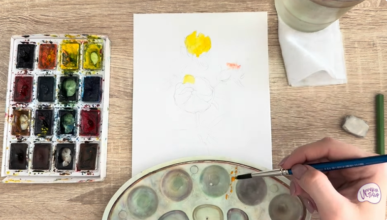 Рисуем Лапчатка