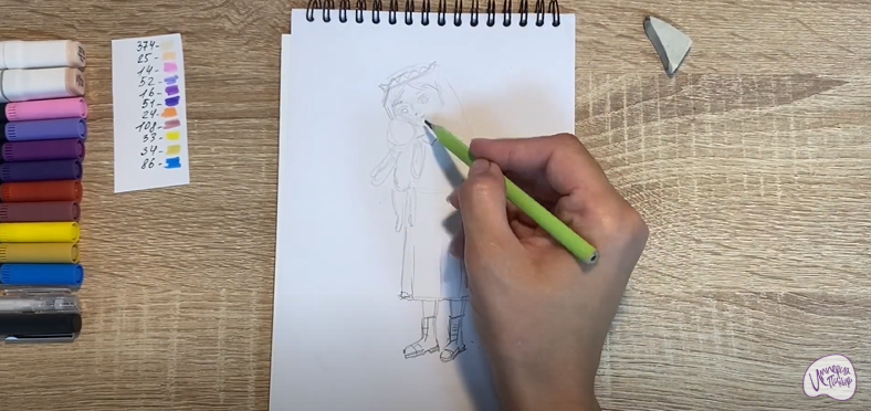Рисуем Соня из "Царевны"