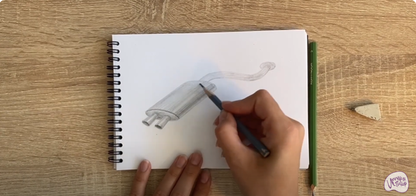 Рисуем Глушитель