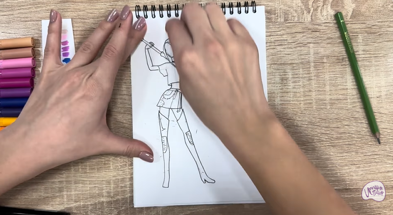 Рисуем Мира из "Кейпоп-охотницы на демонов"