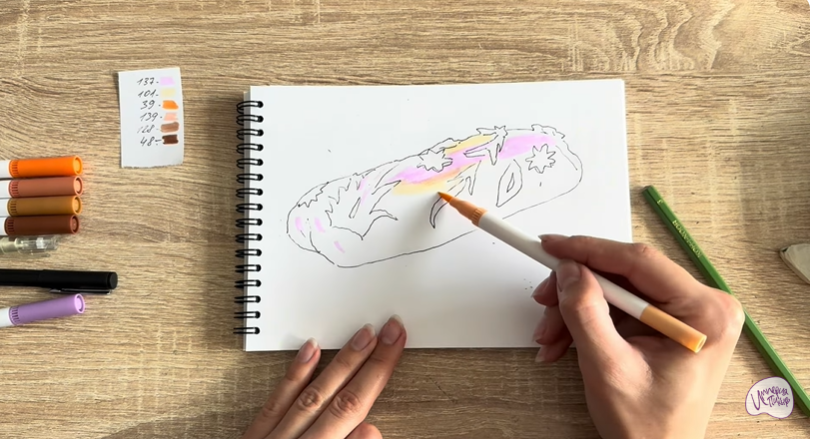 Рисуем Кулебяка