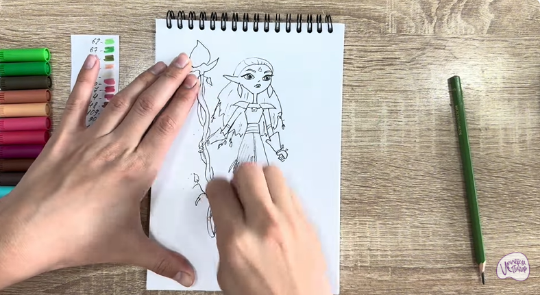 Рисуем Дриада из "Сказочный Патруль"