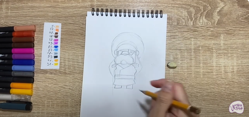 Рисуем Генерал Гавс из "Brawl Stars"