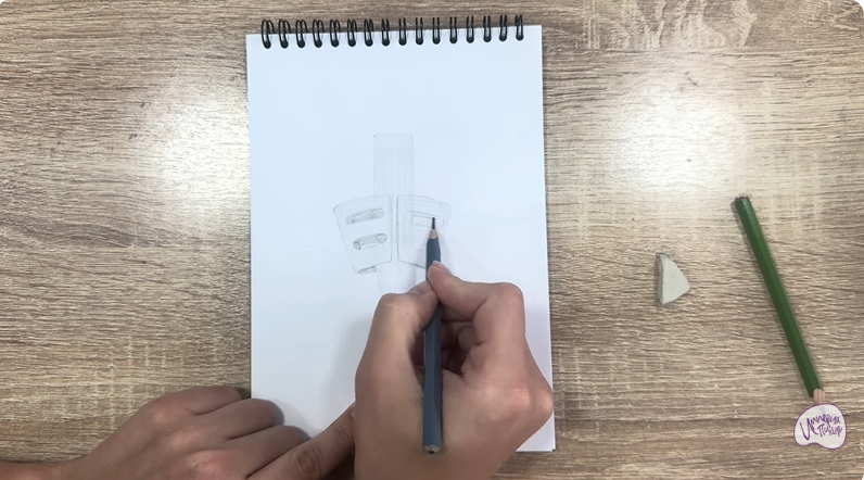 Рисуем Держатель для ручки