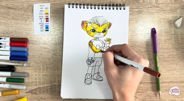 Рисуем Стар Нави из "Джи-Джи Бонд"