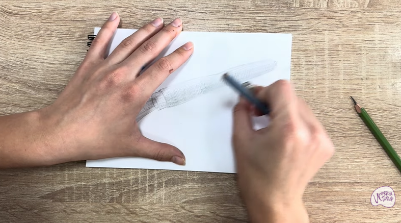 Рисуем Ручка-держатель для сковороды