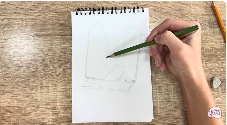 Рисуем Подставка для книг