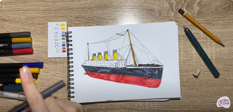 Рисуем Титаник