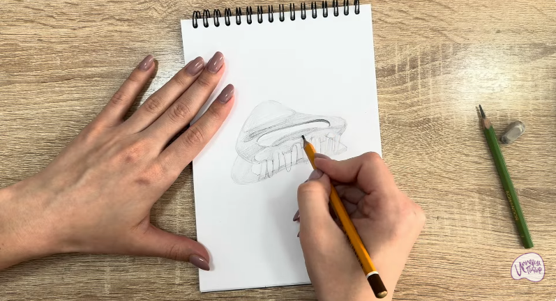 Рисуем Заколка-краб