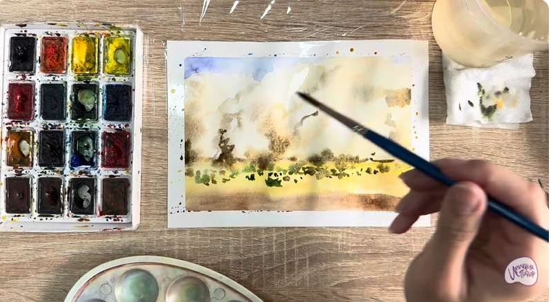 Рисуем Песчаная буря