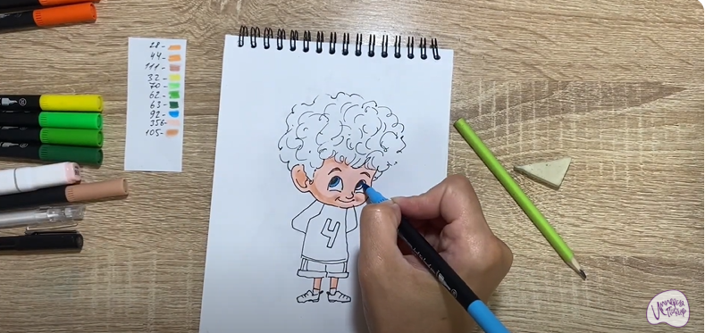 Рисуем Деннис из "Монстры на каникулах"