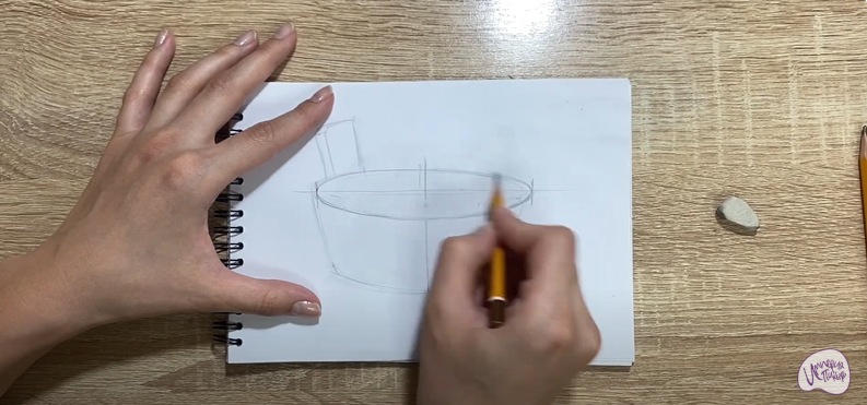 Рисуем Таз для бани