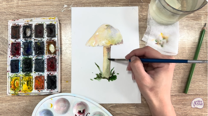 Рисуем Колпак кольчатый