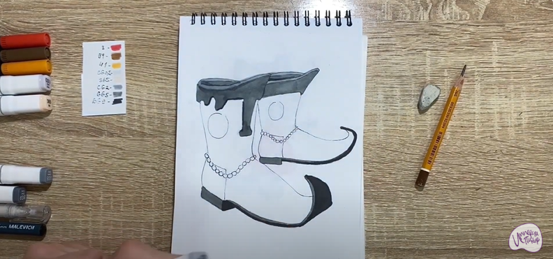 Рисуем Сапоги-скороходы