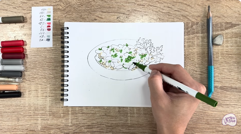 Рисуем Лобио по-грузински