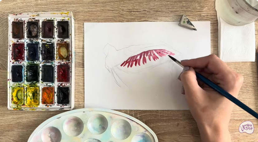 Рисуем Жабры рыбы