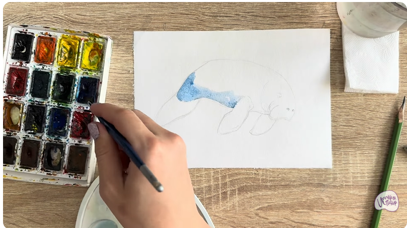 Рисуем Дюгонь