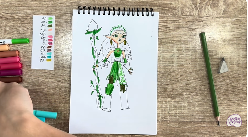 Рисуем Дриада из "Сказочный Патруль"