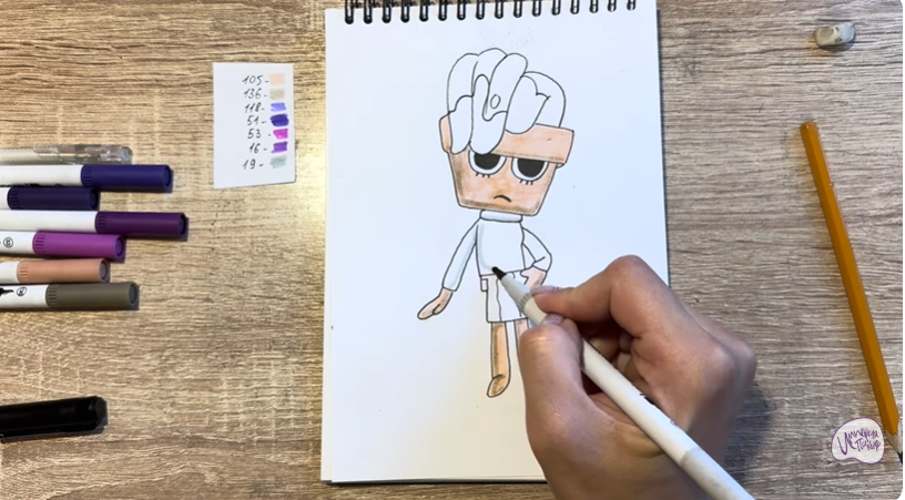 Рисуем Браша из "Мир Денди"