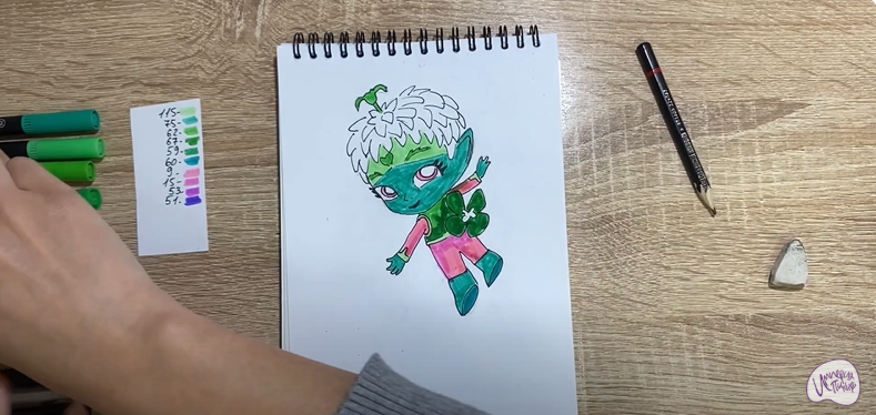 Рисуем Фортуна из "Команда Флоры"