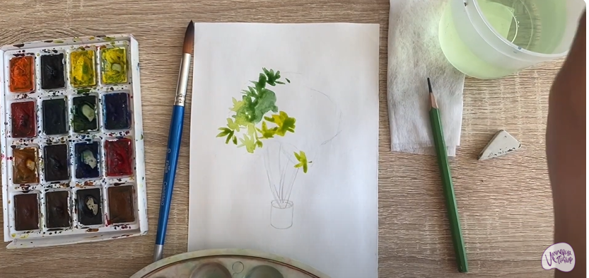 Рисуем Бересклет
