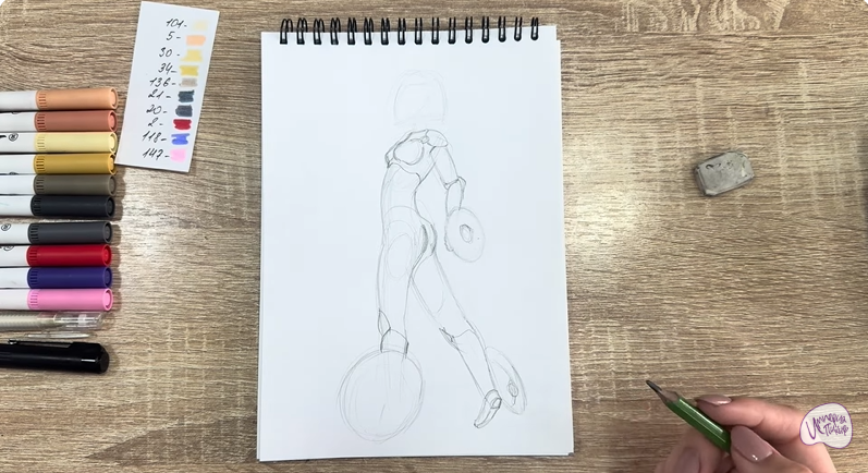 Рисуем ГоГо Томаго из "Город героев"