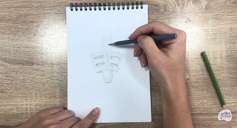 Рисуем Держатель для ручки