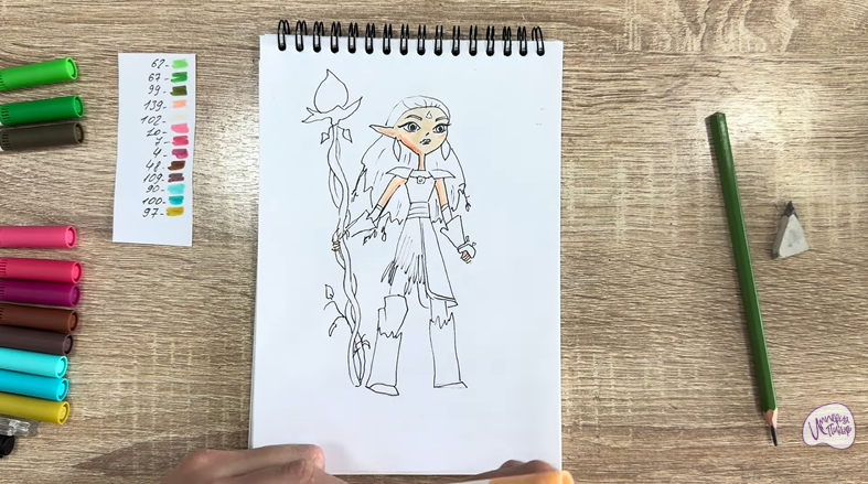 Рисуем Дриада из "Сказочный Патруль"