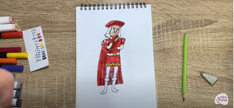 Рисуем Лорд Фаркуад из "Шрека"