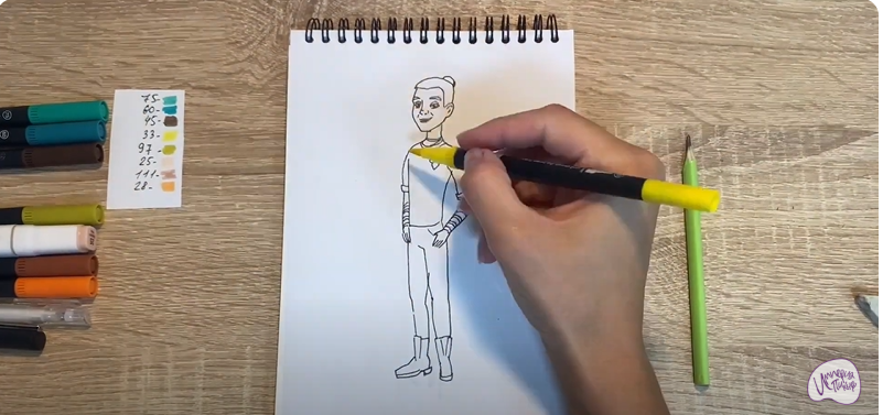 Рисуем Васко из "Царевны"
