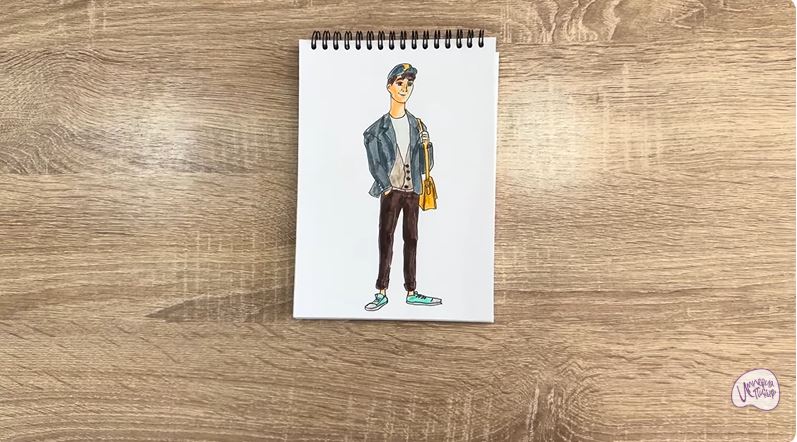 Рисуем Тадаши Хамада из «Города героев»