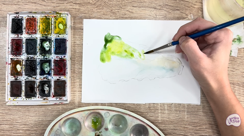 Рисуем Пекинская капуста