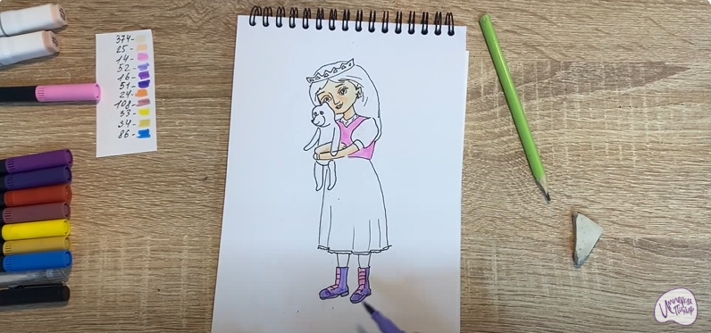 Рисуем Соня из "Царевны"