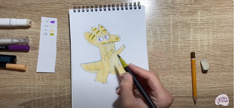 Рисуем Булкозавр из "Ум и Хрум"