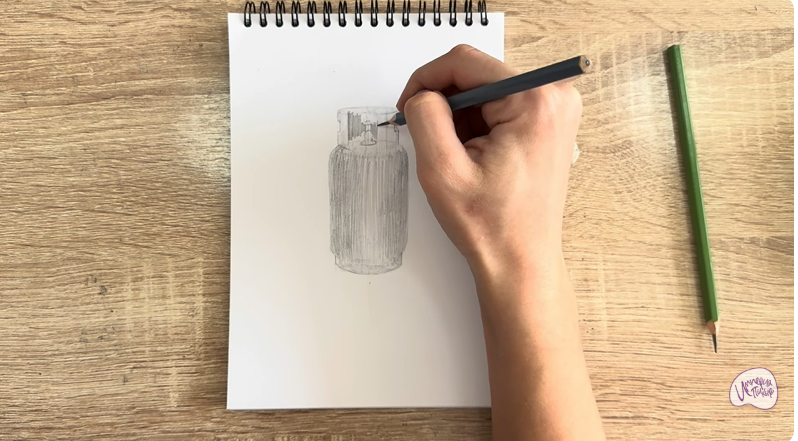 Рисуем Газовый баллон