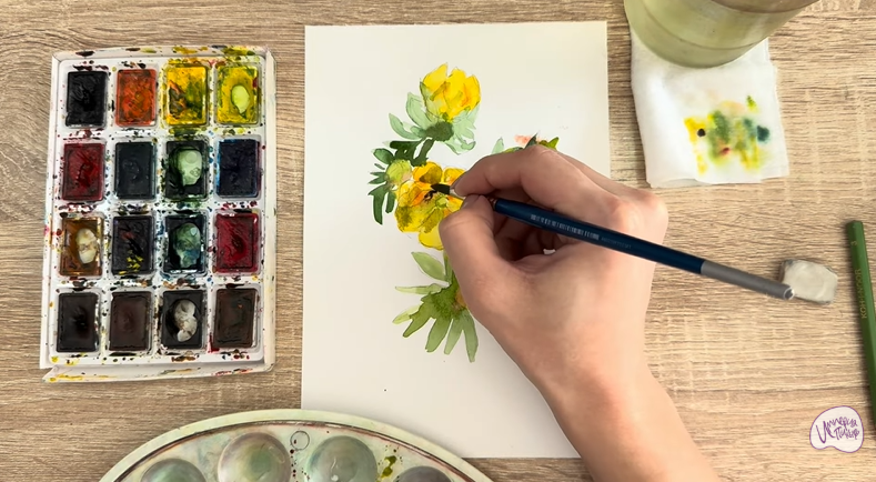 Рисуем Лапчатка