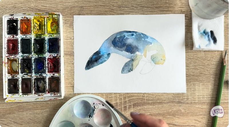 Рисуем Дюгонь