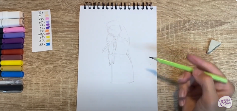 Рисуем Соня из "Царевны"