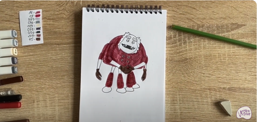 Рисуем Шнюк из "Лунтика"