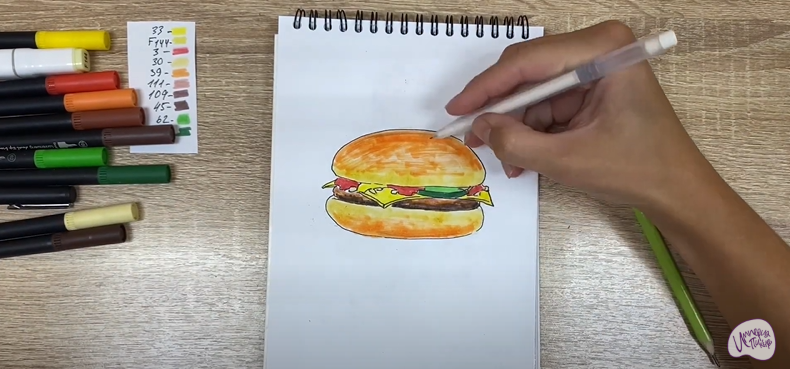Рисуем Чизбургер