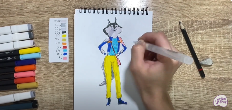 Рисуем Порша Кристал из "Зверопой"
