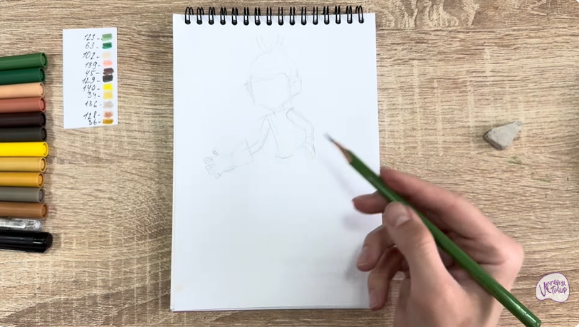 Рисуем Виктор из "герои Энвелла"