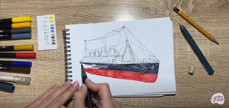 Рисуем Титаник